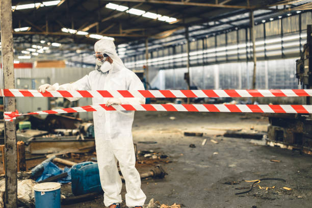 Professional Infectious Disease Decontamination technician working in Gray, ME